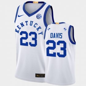 #23 Anthony Davis College Basketball Kentucky Wildcats 2022 Big Blue Bahamas Alumni Men White Jersey 136964-130