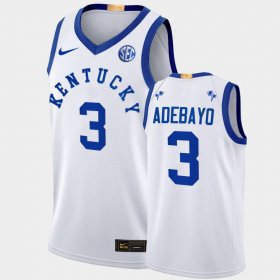 #3 Bam Adebayo College Basketball UK 2022 Big Blue Bahamas Alumni Men White Jersey 953273-678