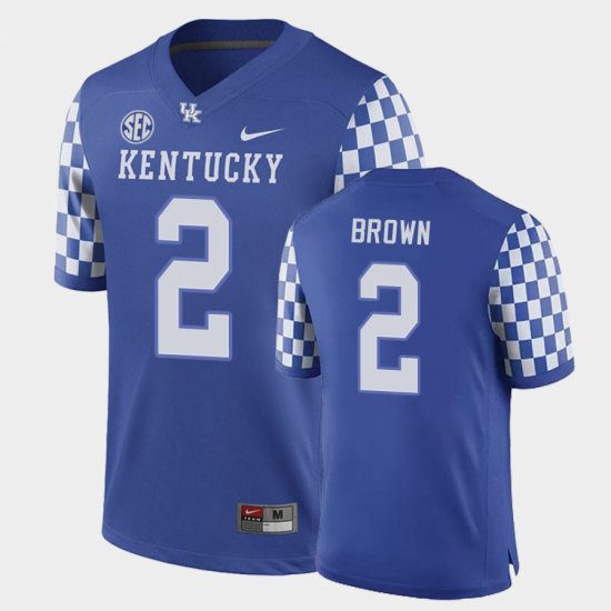 #2 Barion Brown Replica Wildcats Mens Royal Jersey 154004-666