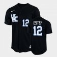 #12 Chase Estep College Baseball UK 2022 Mens Black Jersey 982319-180