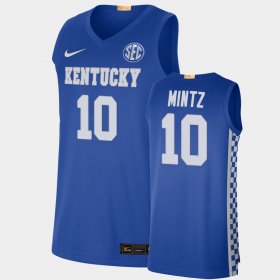 #10 Davion Mintz College Basketball University of Kentucky Authentic Men's Royal Jersey 389716-246