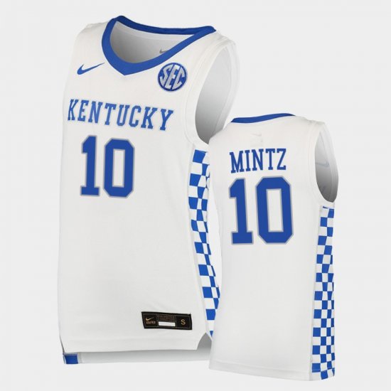 #10 Davion Mintz College Basketball Kentucky Replica Men White Jersey 379268-271