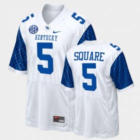 #5 DeAndre Square College Football University of Kentucky Replica Mens White Jersey 200112-209