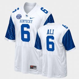 #6 Josh Ali College Football University of Kentucky Replica Men's White Jersey 138610-267