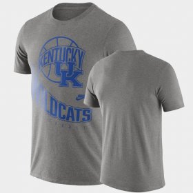 Retro Basketball Kentucky Wildcats Mens Heathered Gray T-Shirt 857002-999