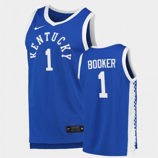 #1 Devin Booker College Basketball UK Men Blue Jersey 811394-463