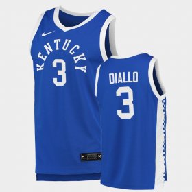 #3 Hamidou Diallo College Basketball Kentucky Mens Blue Jersey 665200-586 #3 Hamidou Diallo College Basketball Kentucky Mens Blue Jersey 665200-586