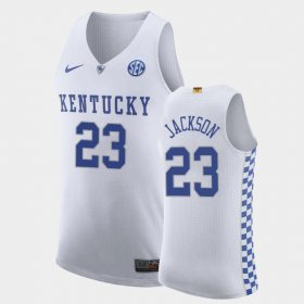 #23 Isaiah Jackson College Basketball Wildcats 2021 NBA Top Draft Men White Jersey 468307-424 #23 Isaiah Jackson College Basketball Wildcats 2021 NBA Top Draft Men White Jersey 468307-424