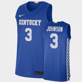 #3 Keldon Johnson College Basketball UK Away Mens Blue Jersey 168313-120