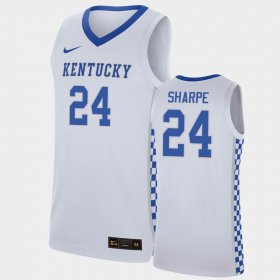#24 Shaedon Sharpe Home UK No.1 recruit 2022 Class Men's White Jersey 605778-612 #24 Shaedon Sharpe Home UK No.1 recruit 2022 Class Men's White Jersey 605778-612