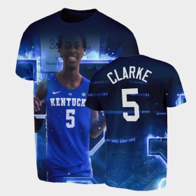 #5 Terrence Clarke RIP UK Nephew 3D Printed Mens Royal T-Shirt 599059-854 #5 Terrence Clarke RIP UK Nephew 3D Printed Mens Royal T-Shirt 599059-854