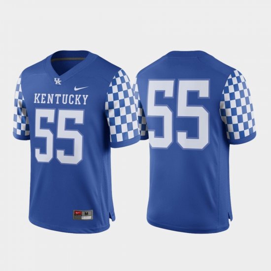 #55 Game Wildcats College Football Mens Royal Jersey 347415-140