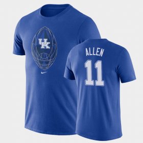 #11 Beau Allen Football Icon Wildcats Legend Men's Royal T-Shirt 589532-547