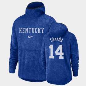 #14 Brennan Canada Basketball Spotlight Wildcats Pullover Team Logo Men's Royal Hoodie 921920-898