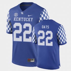 #22 Chris Oats College Football UK Game Men Royal Jersey 926278-706