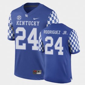 #24 Chris Rodriguez Jr. College Football Kentucky Game Mens Royal Jersey 834250-286