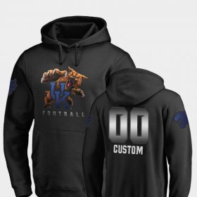 #00 Custom Midnight Mascot UK Football Men's Black Hoodie 989244-702