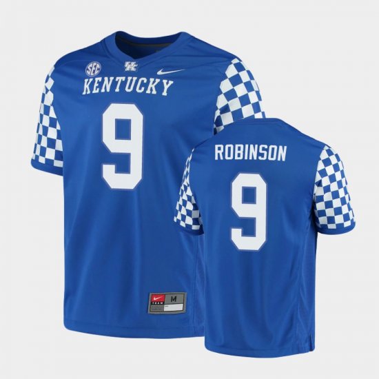 #9 Davonte Robinson Game UK Men Royal Jersey 590874-506