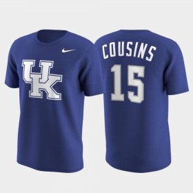 #15 DeMarcus Cousins Future Stars Wildcats Replica College Future Star Men's Royal T-Shirt 741658-941