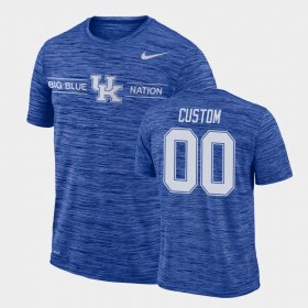 #00 Custom GFX Velocity University of Kentucky Sideline Legend Performance Mens Royal T-Shirt 191595-841