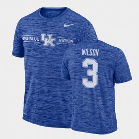 #3 Terry Wilson GFX Velocity University of Kentucky Sideline Legend Performance Mens Royal T-Shirt 738385-880 #3 Terry Wilson GFX Velocity University of Kentucky Sideline Legend Performance Mens Royal T-Shirt 738385-880