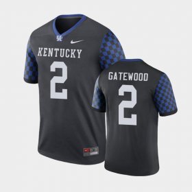 #2 Joey Gatewood Legend University of Kentucky Football Performance Mens Black Jersey 794945-405