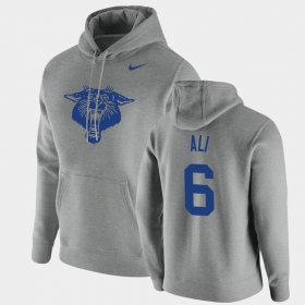 #6 Josh Ali Vintage School Logo University of Kentucky Pullover Men's Heathered Gray Hoodie 253402-760 #6 Josh Ali Vintage School Logo University of Kentucky Pullover Men's Heathered Gray Hoodie 253402-760