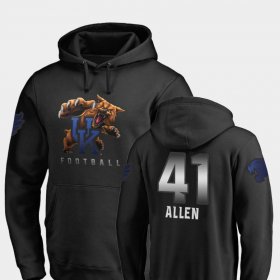 #41 Josh Allen Midnight Mascot Kentucky Wildcats Football Men's Black Hoodie 231561-648 #41 Josh Allen Midnight Mascot Kentucky Wildcats Football Men's Black Hoodie 231561-648