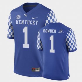 #1 Lynn Bowden Jr. College Football Wildcats Game Men's Royal Jersey 951504-570