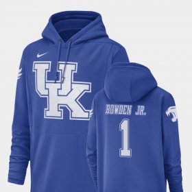 #1 Lynn Bowden Jr. Champ Drive University of Kentucky Football Performance Men's Royal Hoodie 165030-848