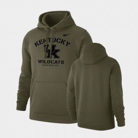 Stencil Arch Kentucky Club Fleece Men's Olive Hoodie 369922-190 Stencil Arch Kentucky Club Fleece Men's Olive Hoodie 369922-190