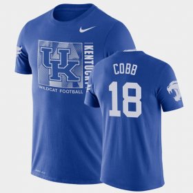 #18 Randall Cobb Team Issue University of Kentucky Performance Mens Royal T-Shirt 299524-123