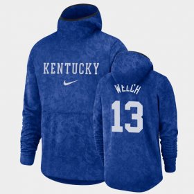 #13 Riley Welch Basketball Spotlight UK Pullover Team Logo Mens Royal Hoodie 208802-651