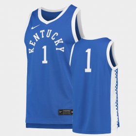 #1 Replica Wildcats College Basketball Men's Royal Jersey 250414-693