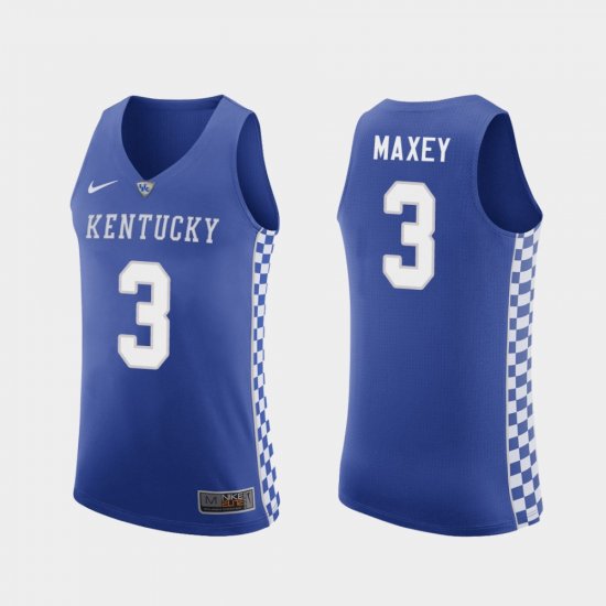 #3 Tyrese Maxey Replica Kentucky Wildcats College Basketball Men\'s Royal Jersey 377453-201