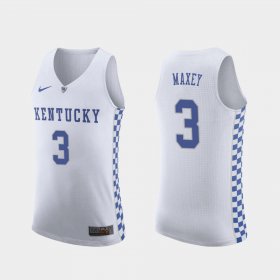 #3 Tyrese Maxey Replica Wildcats College Basketball Men White Jersey 215528-722