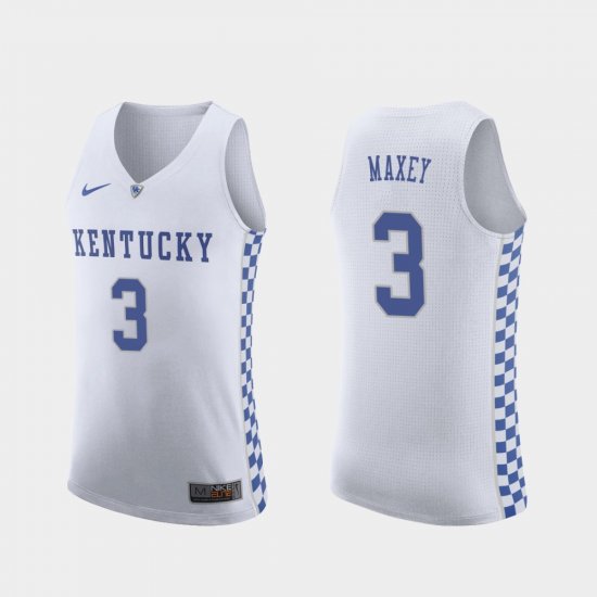 #3 Tyrese Maxey Replica Wildcats College Basketball Men White Jersey 215528-722