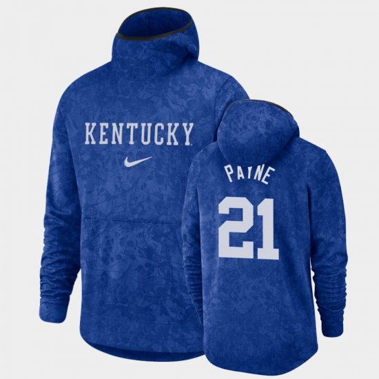 #21 Zan Payne Basketball Spotlight UK Pullover Team Logo Men\'s Royal Hoodie 341887-557