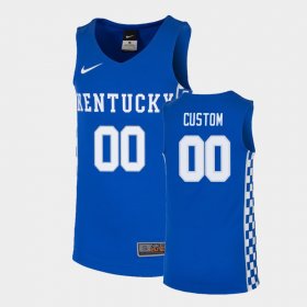 #00 Custom Replica Kentucky Wildcats College Basketball Youth Royal Jersey 816055-761