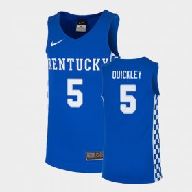 #5 Immanuel Quickley Replica University of Kentucky College Basketball Youth Royal Jersey 335125-403