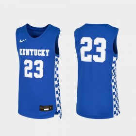 #23 Replica Kentucky Basketball Youth Royal Jersey 324655-865